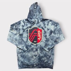 Stadium Essentials St. Louis City SC Tie Dye‎ Hoodie Mens XL Blue MLS Soccer
